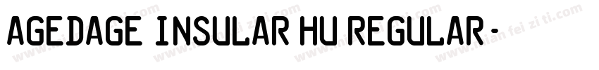 Agedage Insular HU Regular字体转换